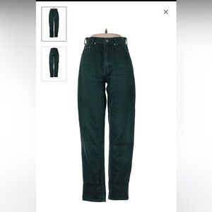 Levi’s Womens Dark Green High Rise Relaxed Fit Tapered Jeans Medium